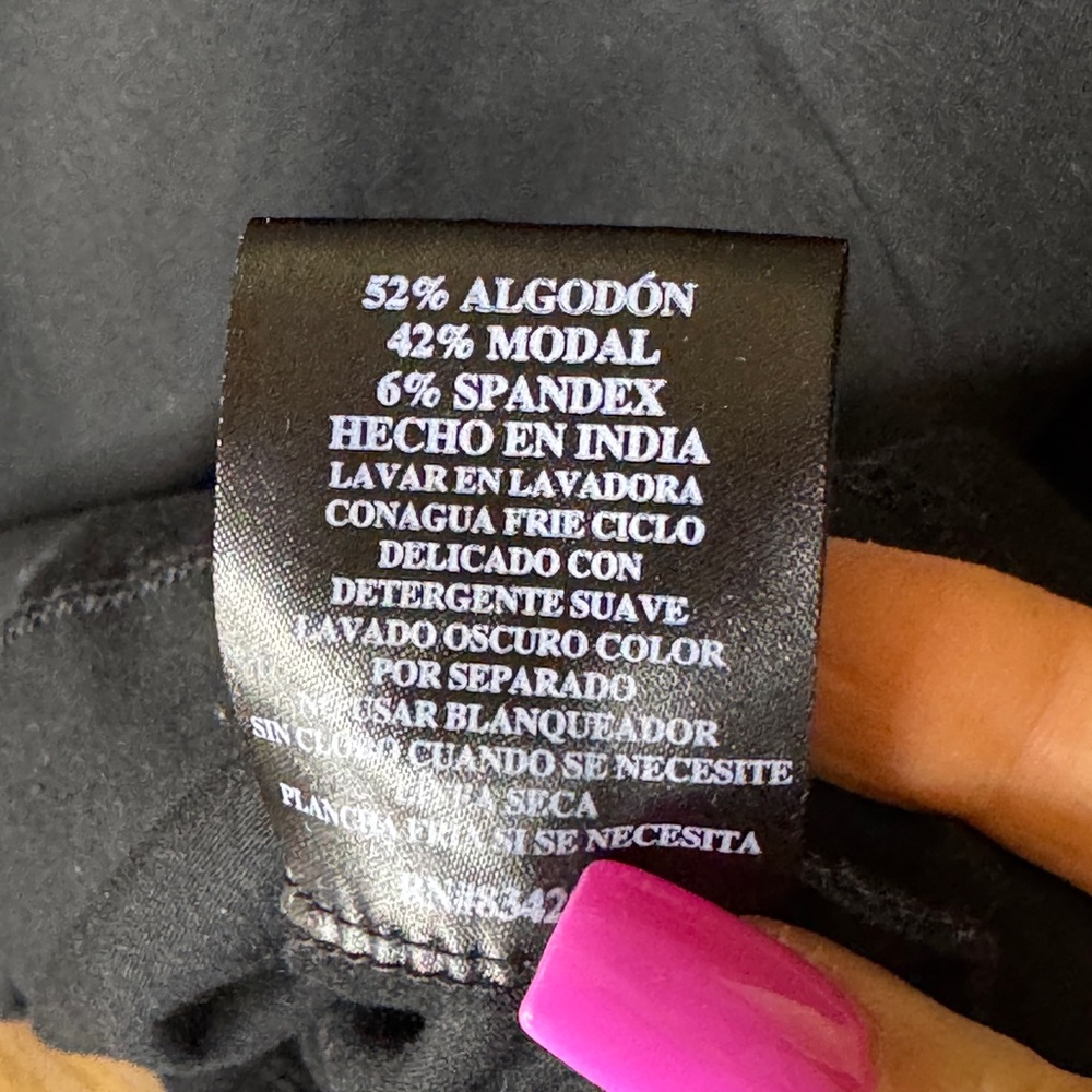 August Silk black short sleeve top women size X-Large - Picture 6 of 8